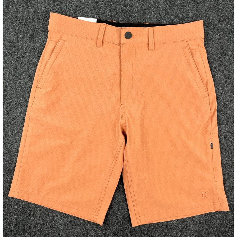 Hurley Trek Hybrid Shorts Mens 30 Orange Water Repellent 4-Way Stretch New